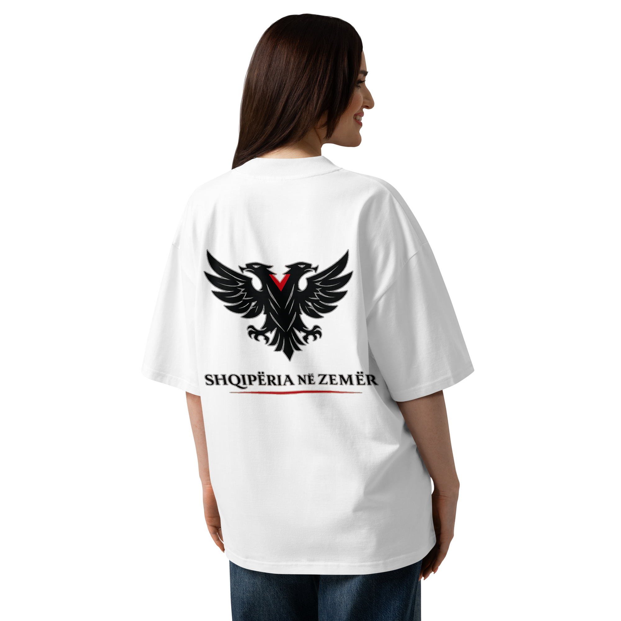 BESA Unisex Bio-Oversize-T-Shirt mit hohem Kragen